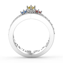 Carica l&#39;immagine nel visualizzatore di Gallery, Anello personalizzato THE QUEEN in argento sterling 925
