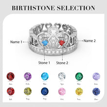 Carica l&#39;immagine nel visualizzatore di Gallery, Anello personalizzato THE QUEEN in argento sterling 925
