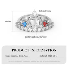 Carica l&#39;immagine nel visualizzatore di Gallery, Anello MARIA QUEEN personalizzato in argento sterling 925
