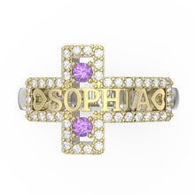 Load image into Gallery viewer, Custom 925 Sterling Silver GOLGOTHA Ring
