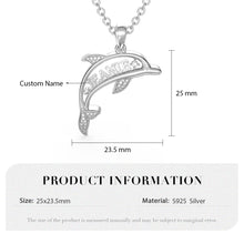 Load image into Gallery viewer, Custom925 Sterling Silver DOLPHIN Necklace
