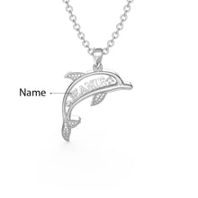 Load image into Gallery viewer, Custom925 Sterling Silver DOLPHIN Necklace
