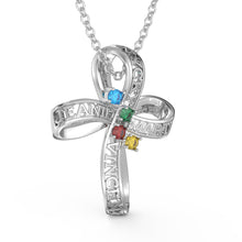 Carica l&#39;immagine nel visualizzatore di Gallery, Collana CROCE personalizzata in argento sterling 925
