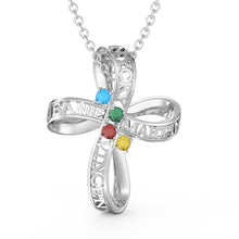 Carica l&#39;immagine nel visualizzatore di Gallery, Collana CROCE personalizzata in argento sterling 925
