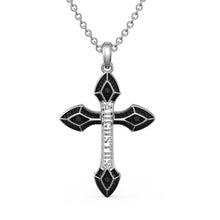 Load image into Gallery viewer, Custom 925 Sterling Silver TEMPLAR Cross Necklace
