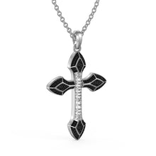 Load image into Gallery viewer, Custom 925 Sterling Silver TEMPLAR Cross Necklace
