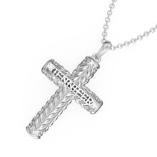 Load image into Gallery viewer, Custom 925 Sterling Silver CROSS NAME Necklace
