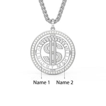 Carica l&#39;immagine nel visualizzatore di Gallery, Collana KING DOLLAR personalizzata in argento sterling 925
