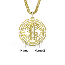 Carica l&#39;immagine nel visualizzatore di Gallery, Collana KING DOLLAR personalizzata in argento sterling 925
