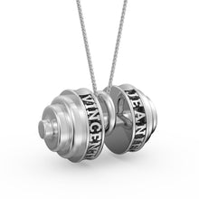 Carica l&#39;immagine nel visualizzatore di Gallery, Collana COPPIA OLIMPIA personalizzata in argento sterling 925
