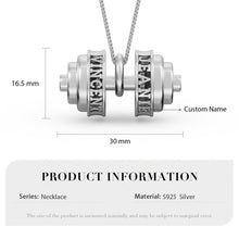 Carica l&#39;immagine nel visualizzatore di Gallery, Collana COPPIA OLIMPIA personalizzata in argento sterling 925
