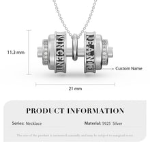 Carica l&#39;immagine nel visualizzatore di Gallery, Collana COPPIA OLIMPIA personalizzata in argento sterling 925
