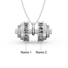 Carica l&#39;immagine nel visualizzatore di Gallery, Collana COPPIA OLIMPIA personalizzata in argento sterling 925
