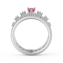 Carica l&#39;immagine nel visualizzatore di Gallery, Anello LILIBETH QUEEN personalizzato in argento sterling 925
