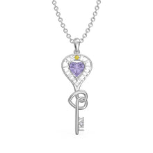 Carica l&#39;immagine nel visualizzatore di Gallery, Collana CHIAVE DEL TESORO personalizzata in argento sterling 925
