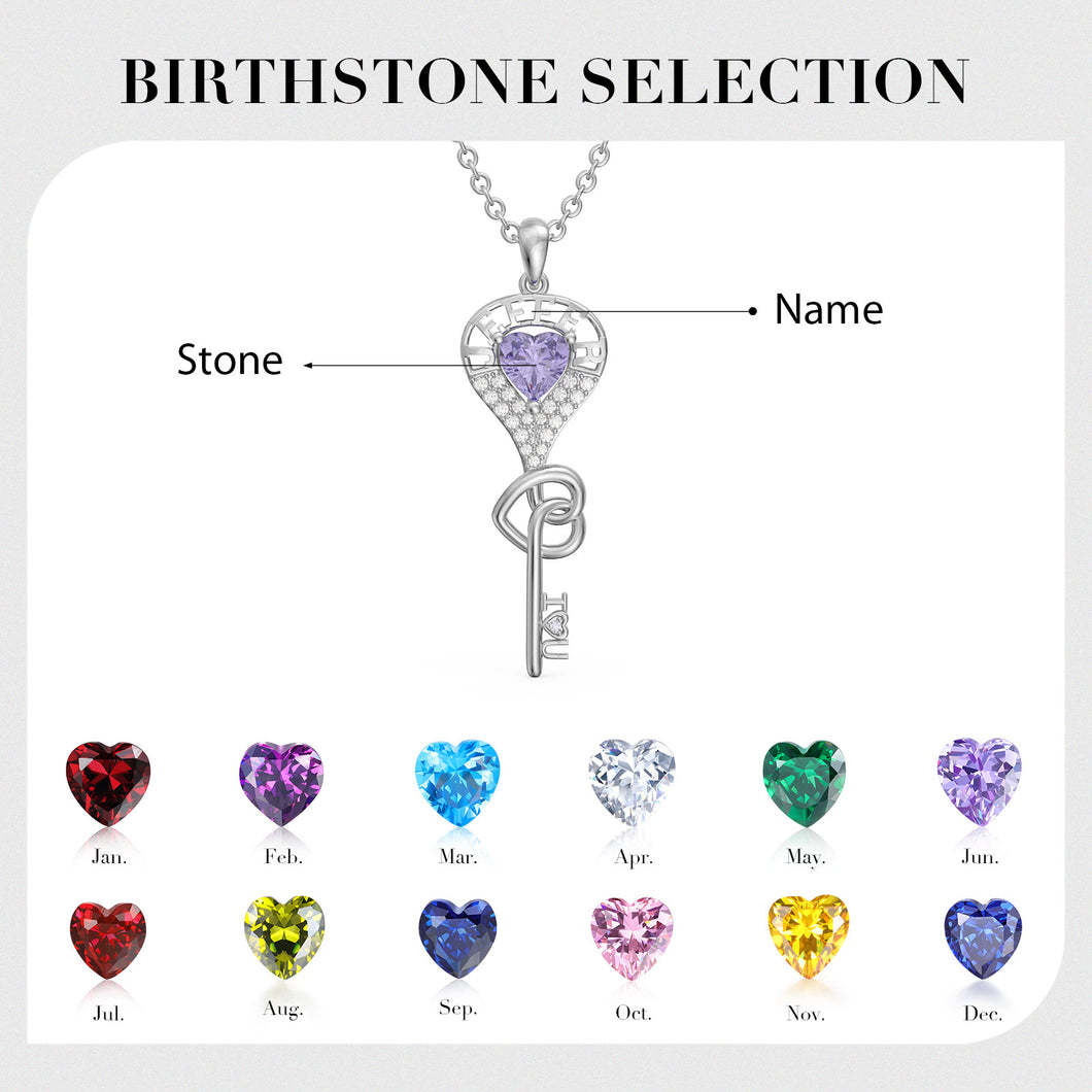 Collana CHIAVE DEL TESORO personalizzata in argento sterling 925