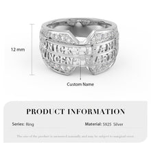 Load image into Gallery viewer, Custom 925 Sterling Silver MILANO Ring
