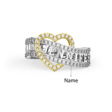 Carica l&#39;immagine nel visualizzatore di Gallery, Anello CUORE PAZZO in argento sterling 925 personalizzato
