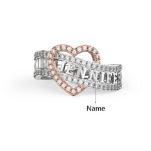 Carica l&#39;immagine nel visualizzatore di Gallery, Anello CUORE PAZZO in argento sterling 925 personalizzato
