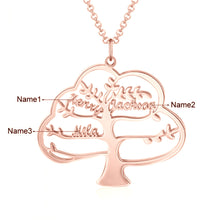 Carica l&#39;immagine nel visualizzatore di Gallery, Collana personalizzata con NOME ALBERO in argento sterling 925
