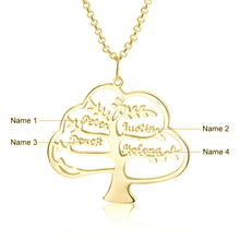 Carica l&#39;immagine nel visualizzatore di Gallery, Collana personalizzata con NOME ALBERO in argento sterling 925
