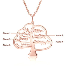 Carica l&#39;immagine nel visualizzatore di Gallery, Collana personalizzata con NOME ALBERO in argento sterling 925
