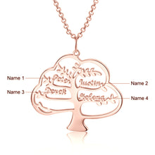 Carica l&#39;immagine nel visualizzatore di Gallery, Collana personalizzata con NOME ALBERO in argento sterling 925
