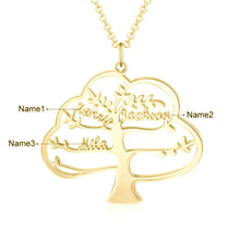 Load image into Gallery viewer, Custom 925 Sterling Silver TREE LIFE NAME Necklace
