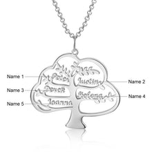 Carica l&#39;immagine nel visualizzatore di Gallery, Collana personalizzata con NOME ALBERO in argento sterling 925
