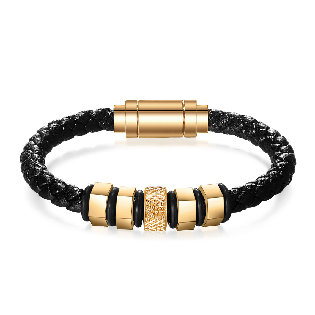 Custom FAMILY KING TITANIUM W/Gold Plated Bracelet