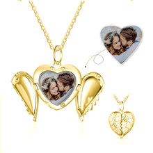 Load image into Gallery viewer, Custom 925 Sterling Silver HEART PHOTO Necklace
