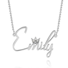 Carica l&#39;immagine nel visualizzatore di Gallery, Collana BEATRICE QUEEN personalizzata in argento sterling 925
