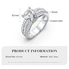 Carica l&#39;immagine nel visualizzatore di Gallery, Anello da matrimonio PORTOFINO personalizzato in argento sterling 925
