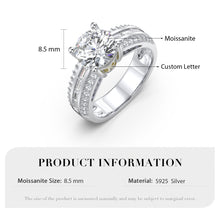 Carica l&#39;immagine nel visualizzatore di Gallery, Anello da matrimonio PORTOFINO personalizzato in argento sterling 925
