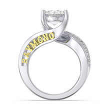 Carica l&#39;immagine nel visualizzatore di Gallery, Anello MATRIMONIO POSITANO personalizzato in argento sterling 925
