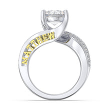 Load image into Gallery viewer, Custom 925 Sterling Silver POSITANO WEDDING Ring
