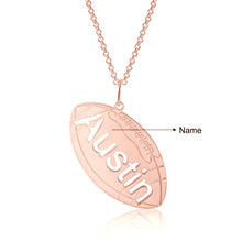 Load image into Gallery viewer, Custon FOOTBALL NAME  Necklace
