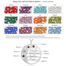 Load image into Gallery viewer, Custom TREE OF LIFE BIRTHSTONES/NAME Necklace
