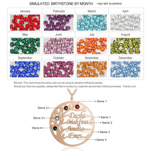 Carica l&#39;immagine nel visualizzatore di Gallery, Personalizzato ALBERO DELLA VITA BIRTHSTONES/NOME Collana
