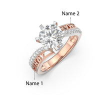 Load image into Gallery viewer, Custom 925 Sterling Silver  VIA DEL CORSO MOISSANITE Ring
