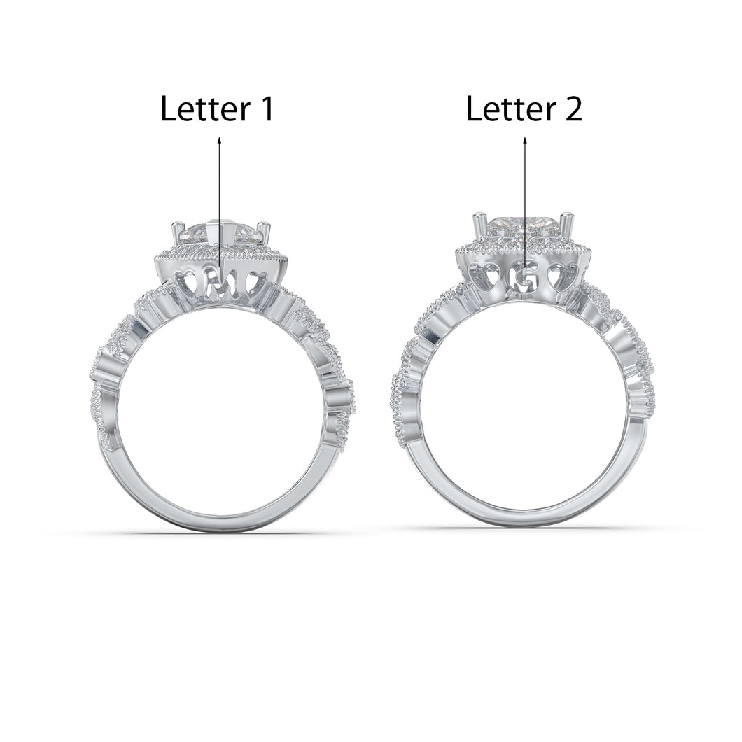 Anello MATRIMONIO GIULIETTA in argento sterling 925 personalizzato