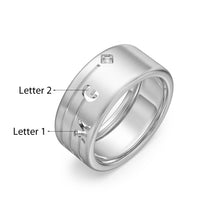 Carica l&#39;immagine nel visualizzatore di Gallery, Anello Coppia RIALTO BRIDGE in Argento Sterling 925 Personalizzato
