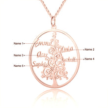 Load image into Gallery viewer, Custom CHRISTMAS TREE NAME Gold Plated Necklace
