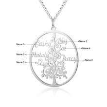 Load image into Gallery viewer, Custom CHRISTMAS TREE NAME Gold Plated Necklace
