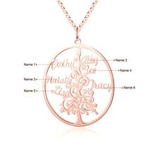 Load image into Gallery viewer, Custom CHRISTMAS TREE NAME Gold Plated Necklace
