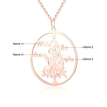 Load image into Gallery viewer, Custom CHRISTMAS TREE NAME Gold Plated Necklace
