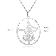 Load image into Gallery viewer, Custom CHRISTMAS TREE NAME Gold Plated Necklace
