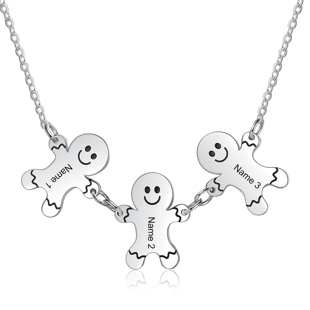 Custom SNOWMAN NAME HYPOALLERGENIC & STAINLESS Necklace