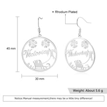 Load image into Gallery viewer, Custom CHRISTMAS TREE NAME Earring
