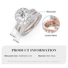 Load image into Gallery viewer, Custom 925 Sterling Silver MARGHERITA Wedding Ring
